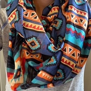 Western pattern infinity scarf